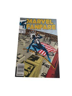 Marvel Fanfare #42 Feb 1989 Comic Book Collector Bagged Boarded Spiderman Bag